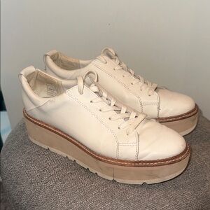 Dolce Vita Cream Platform Shoes